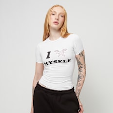 Felicious Love Yourself Babytee Rhinestones blanc