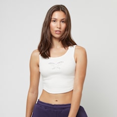 Felicious Cropped Tanktop Rhinestones wit