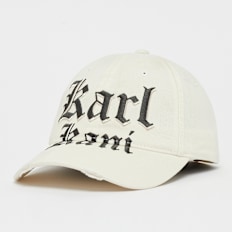Karl Kani Old English Distress Baseball Cap beige
