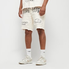 First Row Washed Shorts w/Stud beige