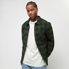 Urban Classics Padded Check Flannel Shirt grün