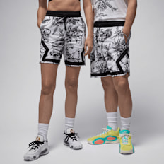 Jordan Dri-FIT AOP Diamond Shorts biały