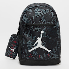 Jordan Jan Air School Backpack black/gym red negro