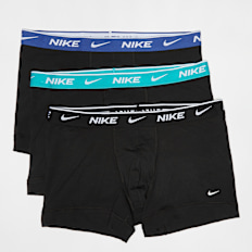 Nike 3 PACK - Everyday Cotton Stretch Trunk schwarz