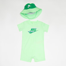 Nike Junior Sportswear PE Romper Bucket Hat Set grün