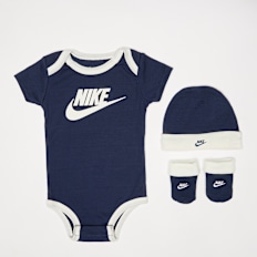 Nike Hat/ Bodysuit/Bootie (3 Piece) blau