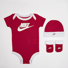 Nike   Hat/ Bodysuit/Bootie (3 Piece) rojo