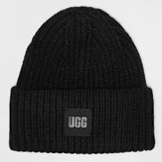 UGG U CHUNKY RIB BEANIE black nero