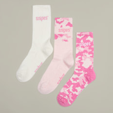 SNIPES 3 PACK - Basic Logo Camou Crew Socks multicolor