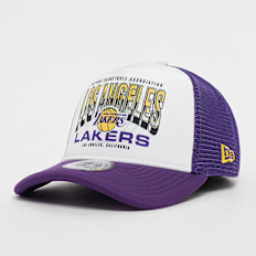 New Era A-Frame Trucker Team Colour NBA Los Angeles Lakers pourpre