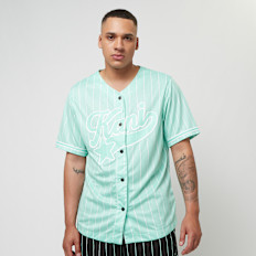 Karl Kani Star Logo Pinstripe Baseball Shirt azul