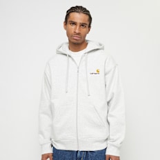 Carhartt WIP Hooded American Script Jacke grau