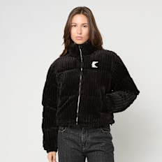 Karl Kani OG Fuzzy Corduroy Short Puffer Jacket crna