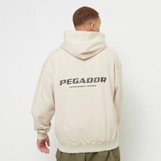 Pegador Colne Logo Oversized Sweat Jacket beige