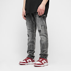 2Y STUDIOS Fernando Destroyed Slim Fit Jeans grau