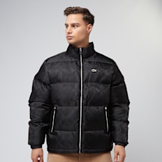 Lacoste Jacquard-Daunenjacke noir