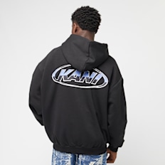 Karl Kani Woven Signature Chrome Zip Hoodie zwart