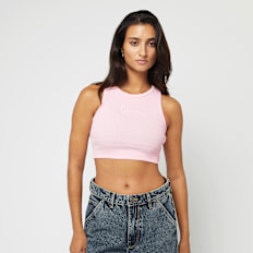 Karl Kani Small Signature Essential Racer Rib Top rosa 