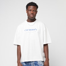 Karl Kani Woven Signature Chrome Logo Crop Tee biały