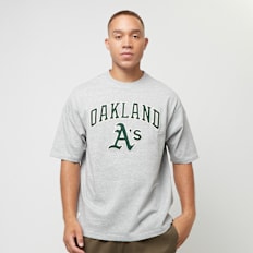 New Era MLB Oakland Athletics Rib Infill Oversized Tee grau