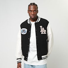 New Era LA Dodgers MLB Patch Varsity Jacket schwarz