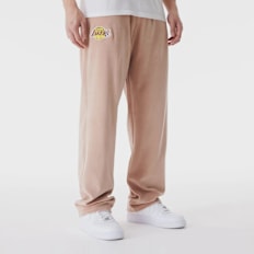 New Era LA Lakers NBA Lifestyle Velours Trackpants beige