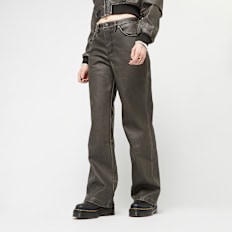 Karl Kani Signature Pu Wide Leg Pants grijs