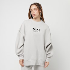 Nike Wmns Sportswear Fleece Oversized Crew cinzento