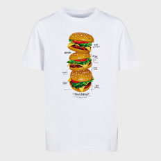 Mister Tee - Kids Triple Burger Tee wit