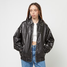 Decibel Oversize PU Jacket used black zwart