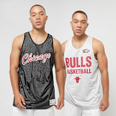 Mitchell & Ness NBA Reversible Mesh Practice Tank Vintage Logo LA Lakers nero