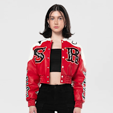 Smoke Rise Relaxed Rodeo Cropped Jacket rot