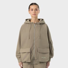 Pegador Nona Oversized Sweat Jacket beige