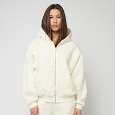 Felicious Oversized washed Zip Hoodie Creme wit
