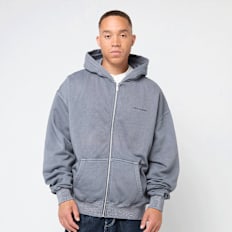 Pegador Logo Oversized Sweat Jacket grijs