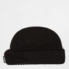 SNIPES Woven Flag Label Basic Fisherman Beanie black noir