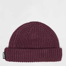 SNIPES Woven Flag Label Basic Fisherman Beanie aubergine rood