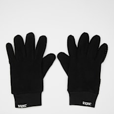 SNIPES Woven Basic Logo Polar Fleece Handschuhe schwarz