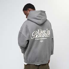 Another Cotton Lab Live in Balance Heavy Oversized Hoodie cinzento