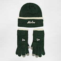 New Era Script Beanie Set (2 Piece) groen