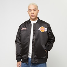 Mitchell & Ness NBA Los Angeles Lakers Team Leader Satin Bomber schwarz