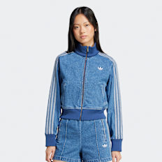 adidas Originals Giacca di Jeans a 3 Strisce blu