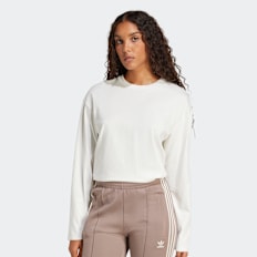 adidas Originals Trefoil Longsleeve met Backprint wit
