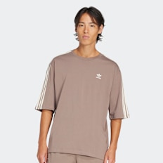 adidas Originals Oversized T-shirt brązowy