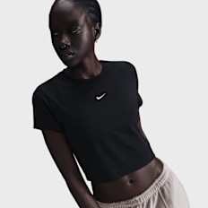 Nike Sportswear Chill Knit Crop Top negro
