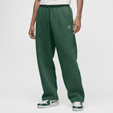 Jordan Brooklyn Fleece Oversized Open-Hem Pants vert