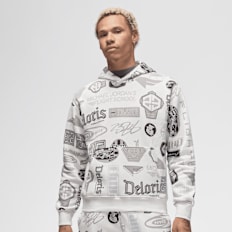 Jordan Essential Allover Print Hoodie beige
