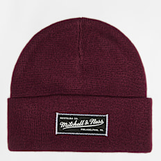 Mitchell & Ness Branded Patch Logo Beanie rood