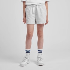 New Balance French Terry Small Logo Shorts grau