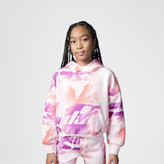 Jordan Triple Team All Over Print Hoodie rosa